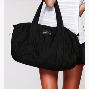 Lorna Jane Black quilted Gym Bag
